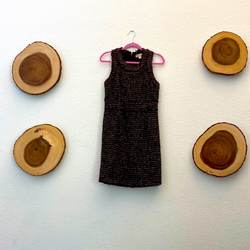 MICHAEL Michael Kors Midi Brown Dress, Size 8